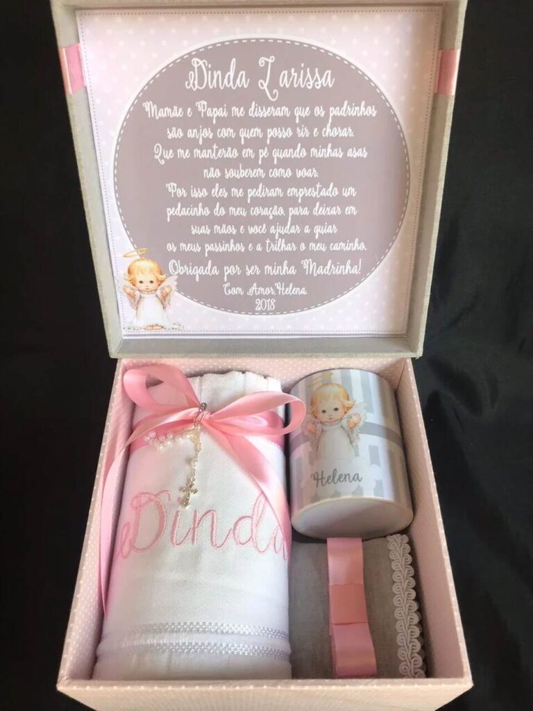 convite para madrinha de batizado